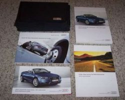 2013 Audi A5 Cabriolet & S5 Cabriolet Owner's Manual Set