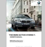 2013 BMW ActiveHybrid 7 Owner's Manual