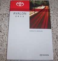 2013 Toyota Avalon Owner's Manual