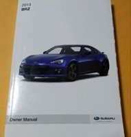 2013 Subaru BRZ Owner's Manual