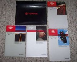2013 Toyota Corolla Owner's Operator Manual User Guide Set