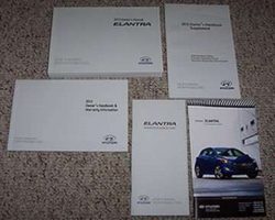 2013 Hyundai Elantra Owner's Operator Manual User Guide Set