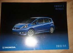 2013 Honda Fit Owner's Manual