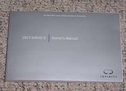 2013 Infiniti G Series Sedan Owner's Manual
