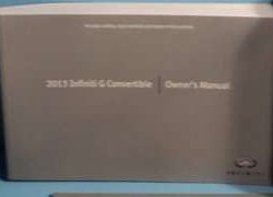 2013 Infiniti G Series Convertible Owner's Manual