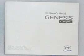 2013 Hyundai Genesis Coupe Owner's Manual