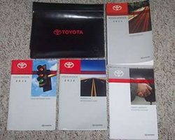 2013 Toyota Highlander Owner's Operator Manual User Guide Set