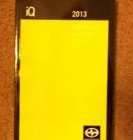 2013 Scion iQ Owner's Manual