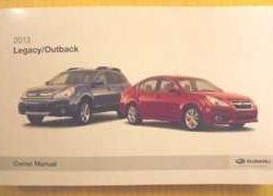 2013 Subaru Legacy & Outback Owner's Manual
