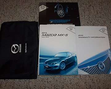 2013 Mazda MX-5 Owner's Manual Set