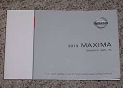 2013 Nissan Maxima Owner's Manual