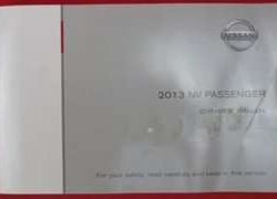 2013 Nissan NV Passenger Van Owner's Manual