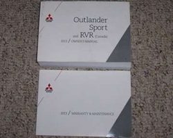 2013 Mitsubishi Outlander Sport Owner's Manual Set