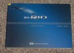 2013 Kia Rio Owner Operator User Guide Manual