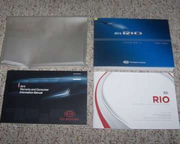 2013 Kia Rio Owner's Manual Set