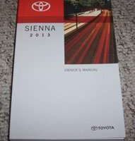 2013 Toyota Sienna Owner's Manual
