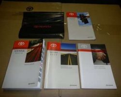 2013 Toyota Sienna Owner's Manual Set