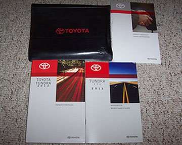2013 Toyota Tundra Owner's Manual Set