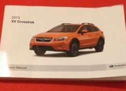 2013 Subaru XV Crosstrek Owner Operator User Guide Manual