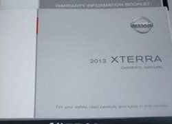 2013 Nissan Xterra Owner Operator User Guide Manual