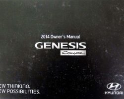 2014 Hyundai Genesis Coupe Owner's Manual