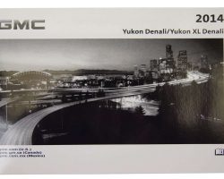 2014 GMC Yukon Denali & Yukon Denali XL Owner's Manual