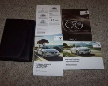 2014 BMW 428i, 435i 4-Series Including xDrive Convertible Owner's Manual Set