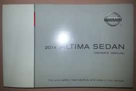 2014 Nissan Altima Sedan Owner's Operator Manual User Guide