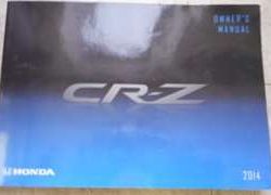 2014 Honda CR-Z Owner's Manual