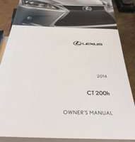 2014 Lexus CT200h Owner's Manual