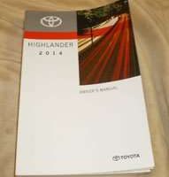 2014 Toyota Highlander Owner's Manual