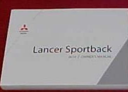2014 Mitsubishi Lancer Sportback Owner's Manual