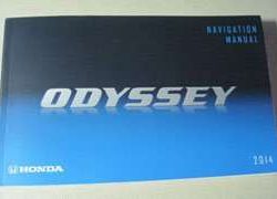 2014 Honda Odyssey Navigation System Owner's Manual