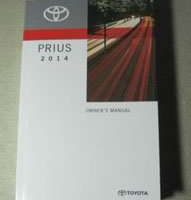 2014 Toyota Prius Owner's Manual