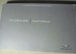 2014 Infiniti QX60 Owner's Operator Manual User Guide