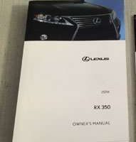 2014 Lexus RX350 Owner's Manual