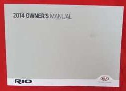 2014 Kia Rio Owner's Manual