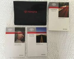 2014 Toyota Sienna Owner's Manual Set