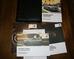 2015 BMW 228i 2-Series Including xDrive Convertible Owner's Manual Set