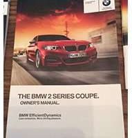 2015 BMW 228i 2-Series Including xDrive Coupe Owner's Manual