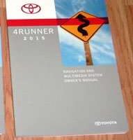 2015 Toyota 4Runner Navigation System Owner's Manual