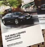 2015 BMW 428i, 435i 4-Series Including xDrive Gran Coupe Owner Operator User Guide Manual