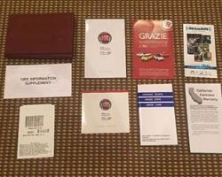 2015 Fiat 500 & 500C Owner Operator User Guide Manual Set