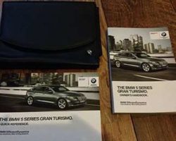 2015 BMW 535i & 550i 5-Series Including xDrive Gran Turismo Owner's Manual Set