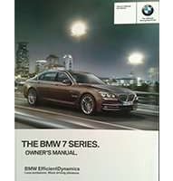 2015 BMW 740i, 740Li, 740Ld, 750i, 750Li, 760Li 7-Series Including xDrive Owner's Operator Manual User Guide