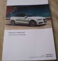 2015 Audi A3 Cabriolet Owner's Manual