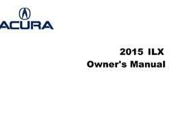 2015 Acura ILX Owner's Manual