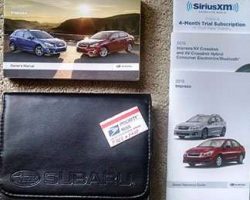 2015 Subaru Impreza Owner's Manual Set