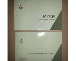 2015 Mitsubishi Mirage Owner's Manual Set