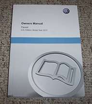 2015 Volkswagen Passat Owner's Operator Manual User Guide